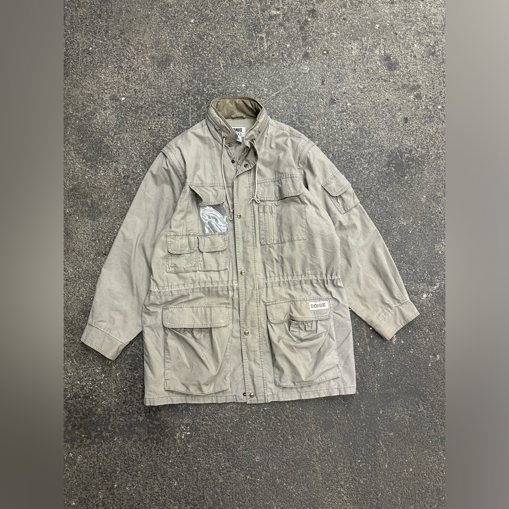 Domke PhoTOGS Men's Convertible Jacket Vest Utility Khaki Beige Olive Size L